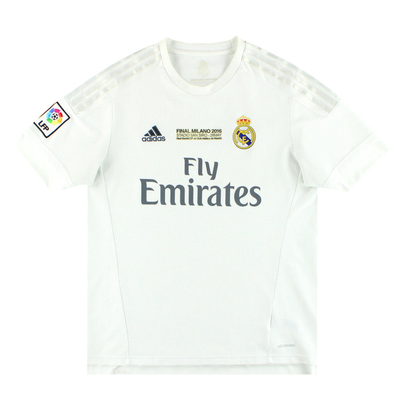2015-16 Real Madrid adidas 'CL Final' Home Shirt L