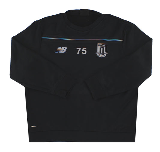 2015-16 Stoke New Balance Player Issue Training Sweatshirt L