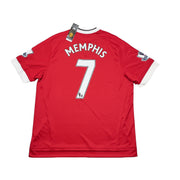 2015/16 Manchester United Memphis #7 *Authentisches* Heimtrikot NEU MIT ETIKETT (XXL) Adidas