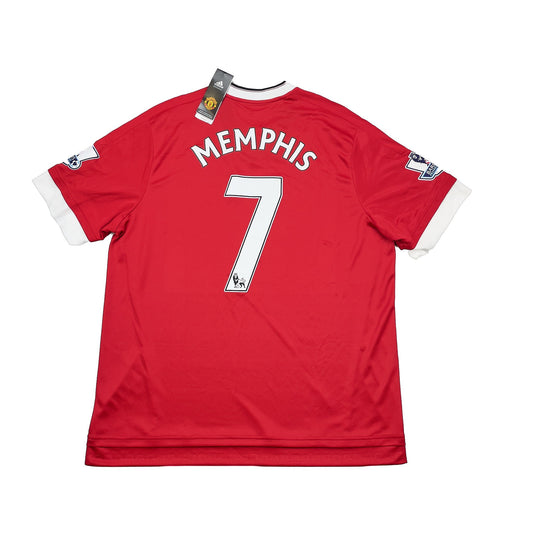 2015/16 Manchester United Memphis #7 *Authentic* BNWT Home Shirt (XXL) Adidas