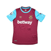 2015/16 West Ham Noble #16 *Match Issue + Signiertes* Heimtrikot (S) Umbro