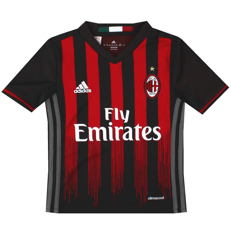 2016-17 AC Milan adidas Heimtrikot *Neuwertig* XS.Jungen