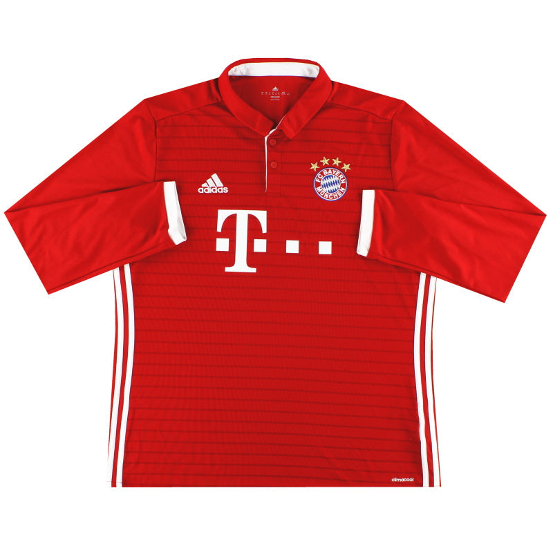 2016-17 Bayern München adidas Heimtrikot Langarm XL