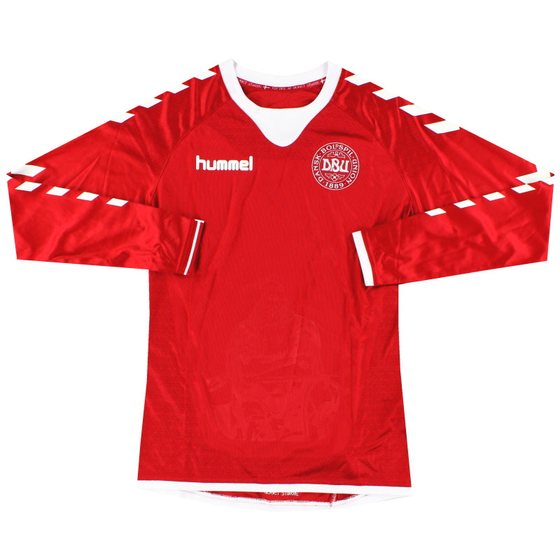 2016-17 Dänemark Hummel Heimtrikot Langarm *Neuwertig* Gr. Jungen L