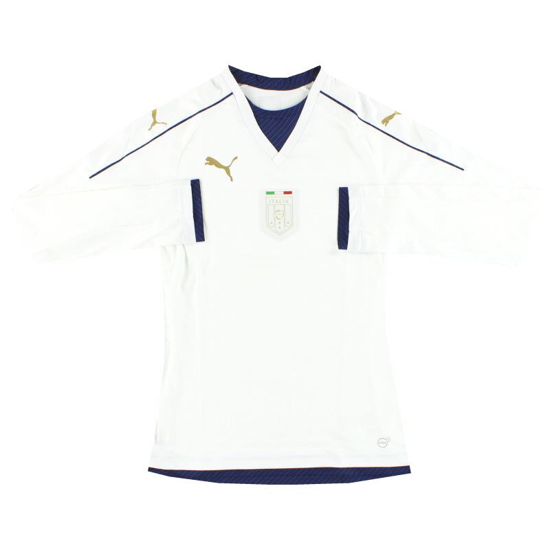 2016-17 Italien Puma Authentic 'Tribute' Auswärtstrikot Langarm *Neuwertig* L