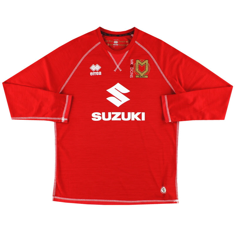2016-17 MK Dons Errea Heimtrikot L/S L
