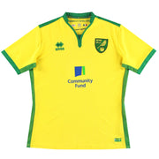 2016-17 Norwich City Errea Heimtrikot L