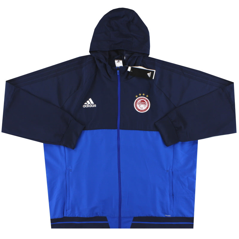 2016-17 Olympiakos adidas Tiro 17 Präsentationsjacke *mit Etiketten* XXXL