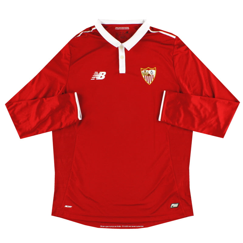 2016-17 Sevilla New Balance Auswärtstrikot L/S L
