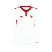2016-17 Sevilla New Balance Heimtrikot Langarm *Neuwertig* M