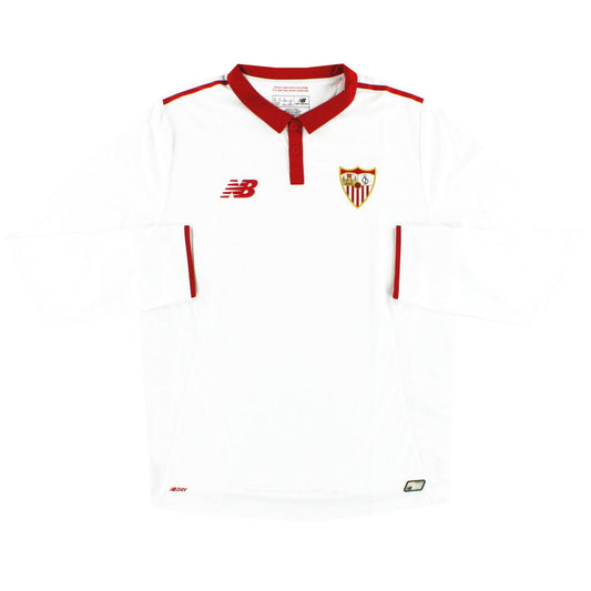 2016-17 Sevilla New Balance Home Shirt L/S *As New*