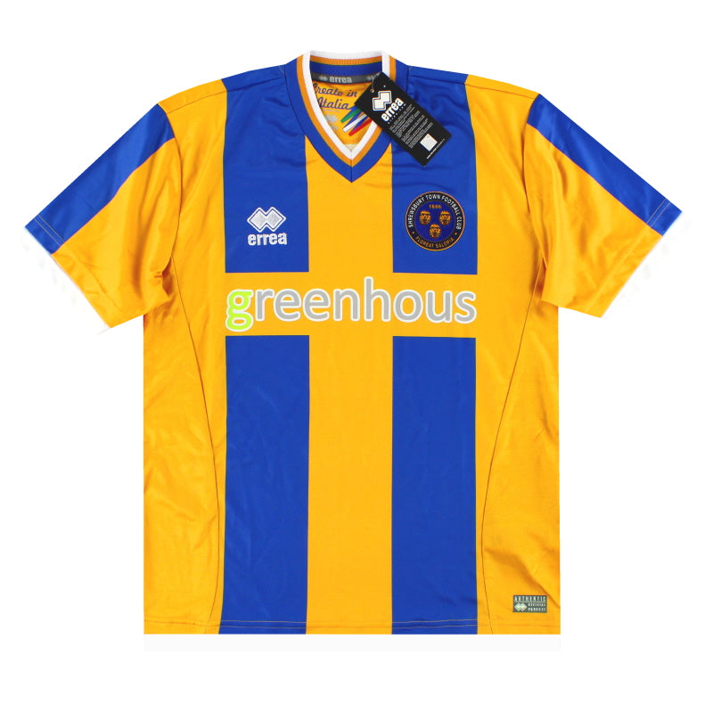 2016-17 Shrewsbury Errea Heimtrikot *m. Etikett* XXL