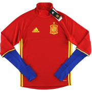 2016-17 Spanien adidas Trainingsoberteil m/Etiketten* XS