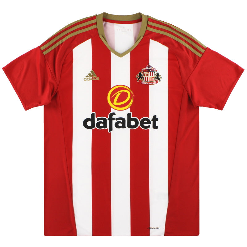 2016-17 Sunderland adidas Heimtrikot *Neuwertig* M
