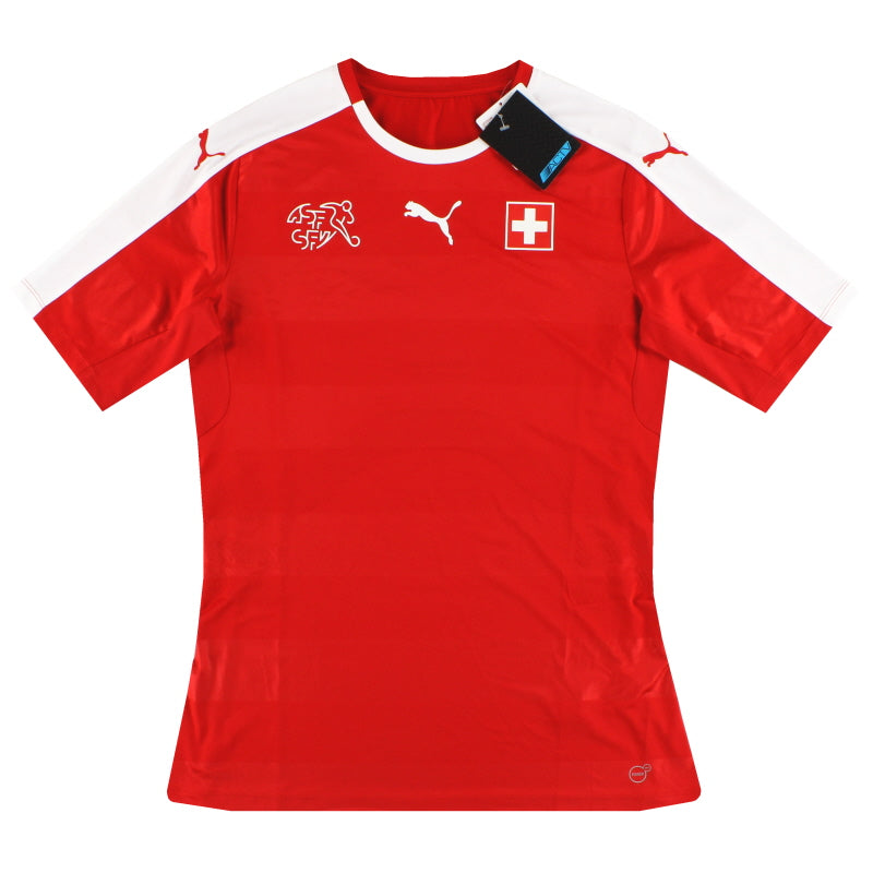 2016-17 Schweiz Puma Spielerversion Heimtrikot *m. Etiketten* XL