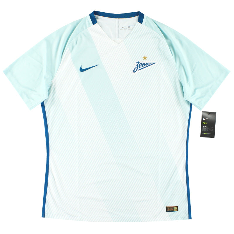 2016-17 Zenit St. Petersburg Nike Player Issue Auswärtstrikot *mit Etiketten* XL