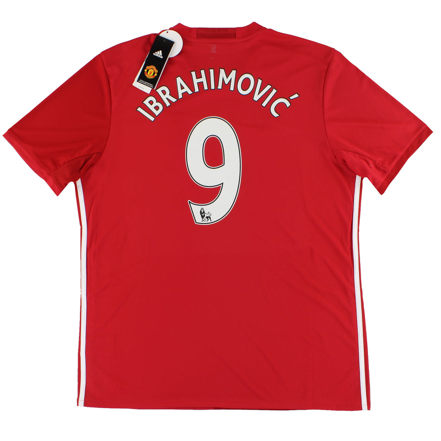 2016-17 Manchester United adidas Home Shirt Ibrahimovic #9 *w/tags* XL