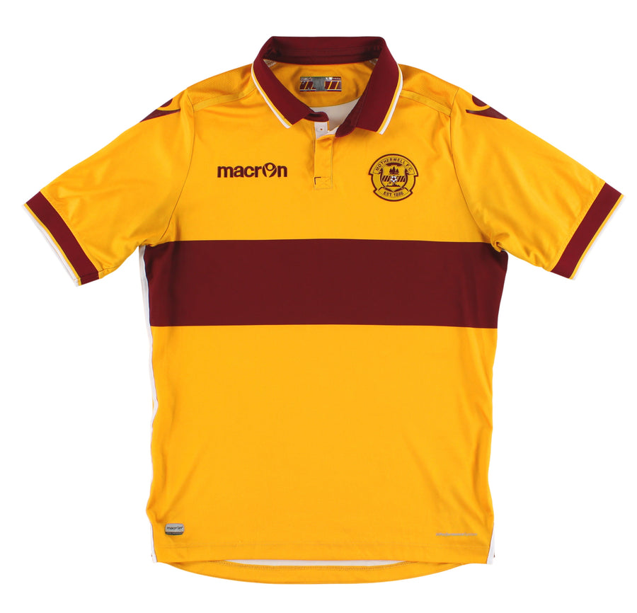 2016-17 Motherwell Macron Home Shirt M