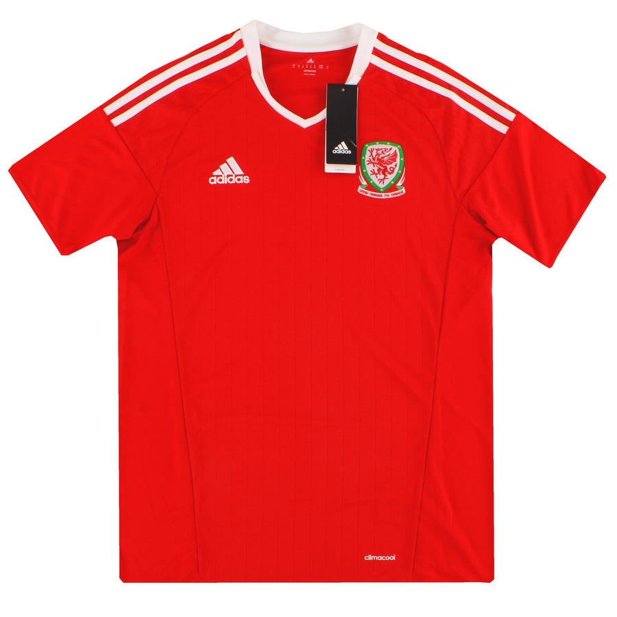 2016-17 Wales adidas Heimtrikot *m/Etiketten* M