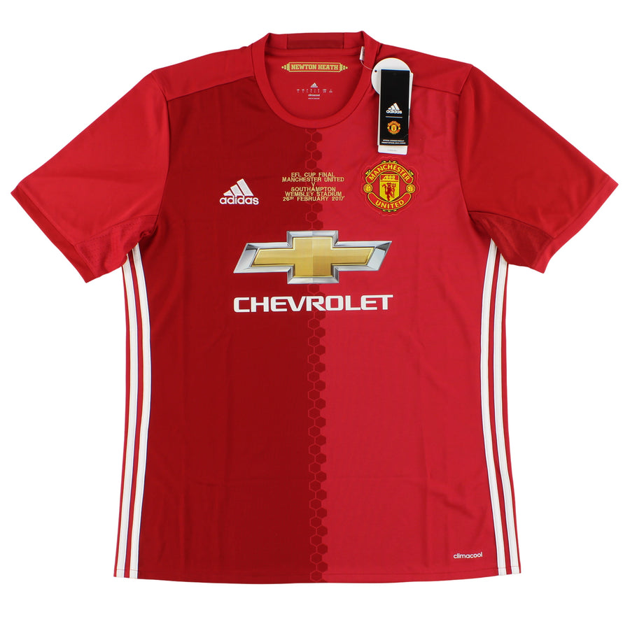 2016-17 Manchester United adidas 'EFL Cup Final' Home Shirt *w/tags* L