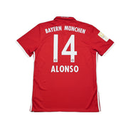 2016/17 FC Bayern München Alonso #14 Heimtrikot (M) Adidas