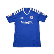2016/17 Cardiff City Zohore #26 *Match Issued + Signed* Heimtrikot (S) Adidas