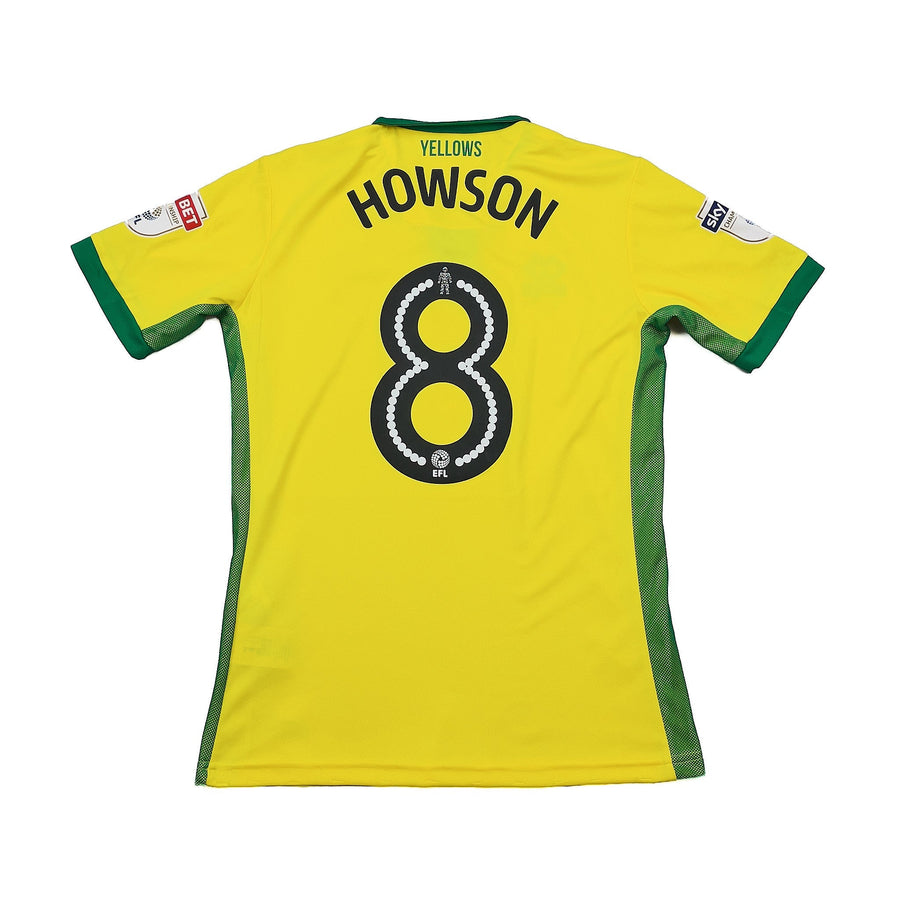 2016/17 Norwich City Howson #8 *Match Issue* Heimtrikot (M) Errea