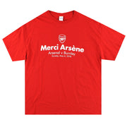 2017-18 Arsenal 'Merci Arsene' Grafik-T-Shirt XL