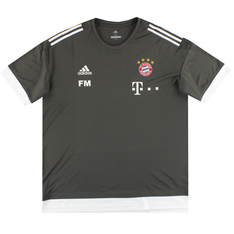 2017-18 FC Bayern München adidas Player Issue Trainings-Oberteil 'FM' XL