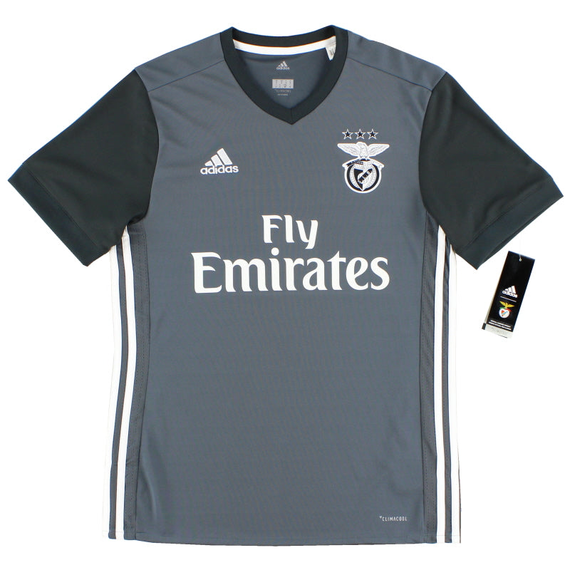 2017-18 Benfica adidas Auswärtstrikot *Neu mit Etikett* L
