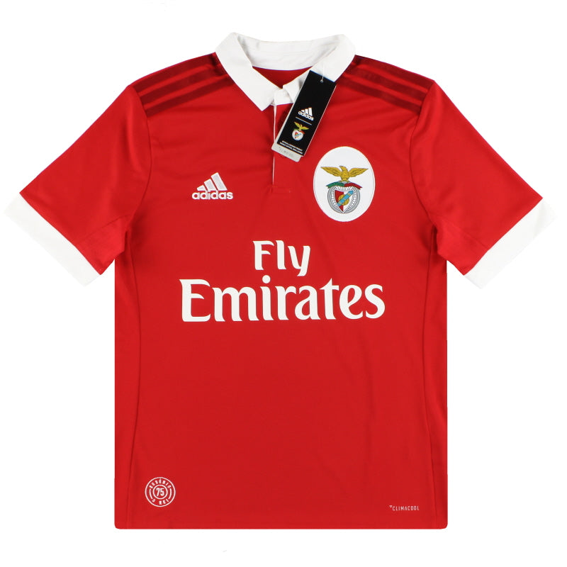 2017-18 Benfica adidas Heimtrikot *Neu mit Etikett* Jugend M