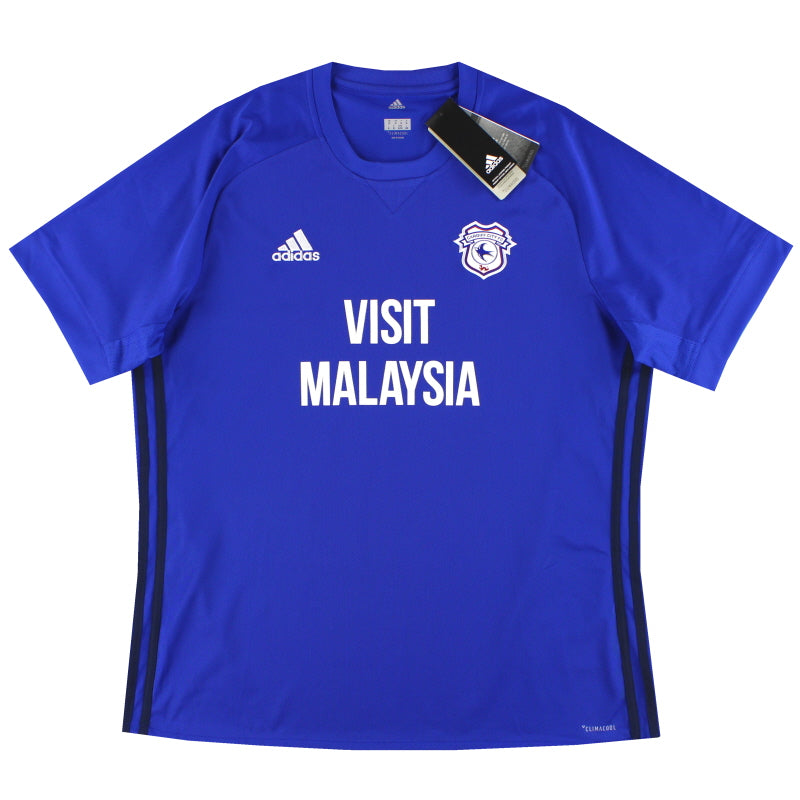 2017-18 Cardiff City adidas Heimtrikot *m/Etiketten* XL