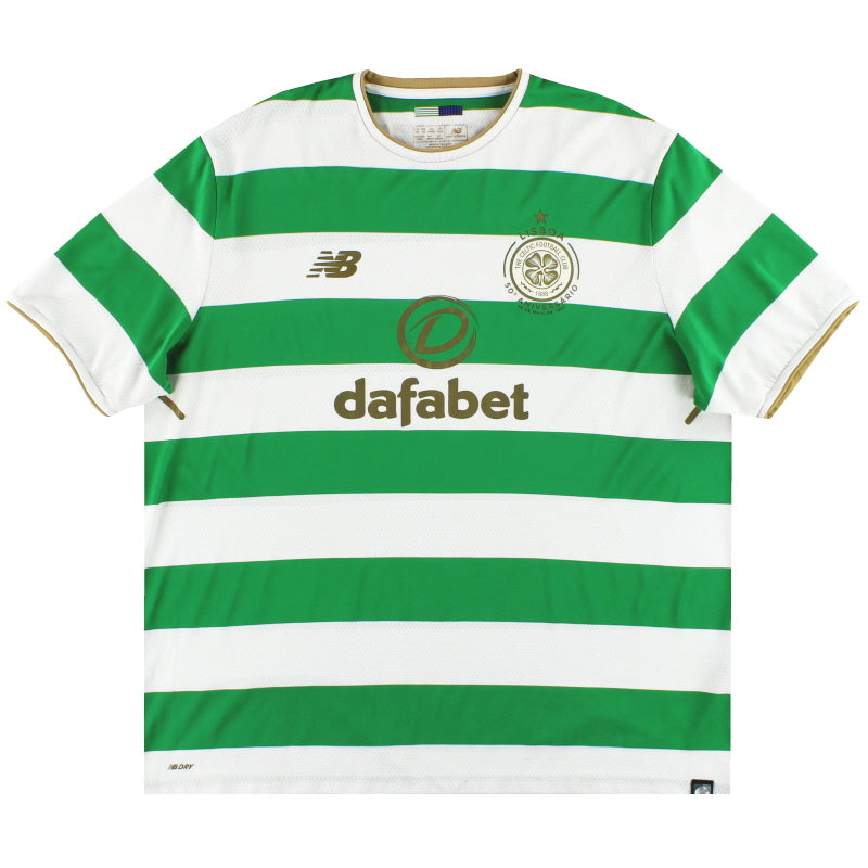 2017-18 Celtic New Balance Lisbon Lions 50. Heimtrikot XL