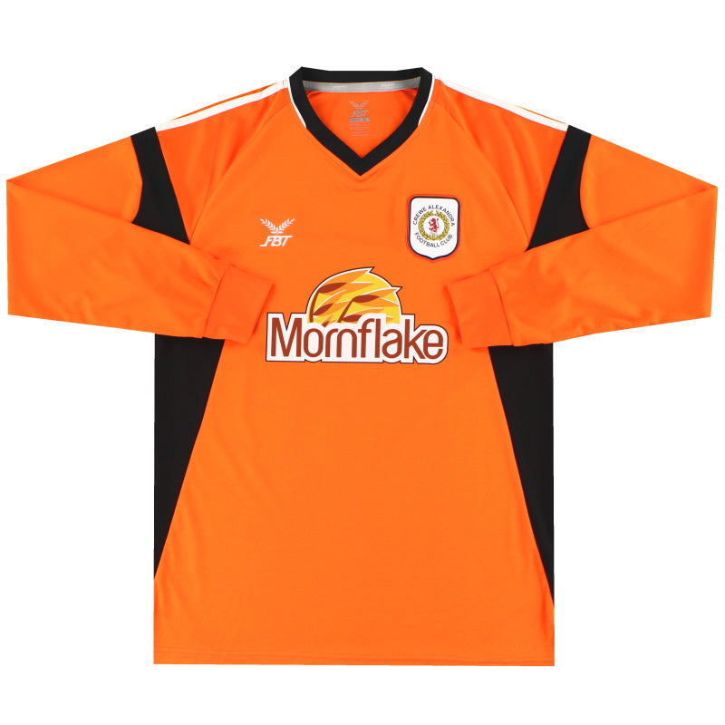 2017-18 Crewe Alexandra orange Torwarttrikot langarm *Neuwertig* L