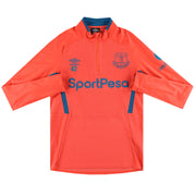2017-18 Everton Umbro Spielerversion 1/4 Zip Trainingsoberteil #42 S