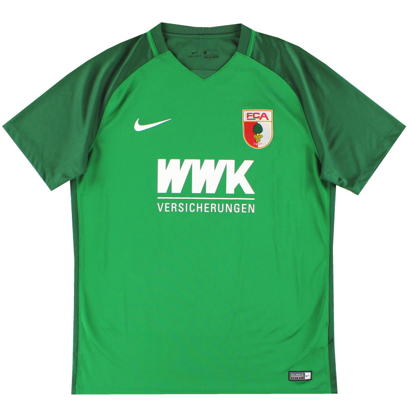 2017-18 FC Augsburg Nike Auswärtstrikot L