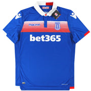 2017-18 Stoke City Macron Auswärtstrikot *Neu mit Etikett* L