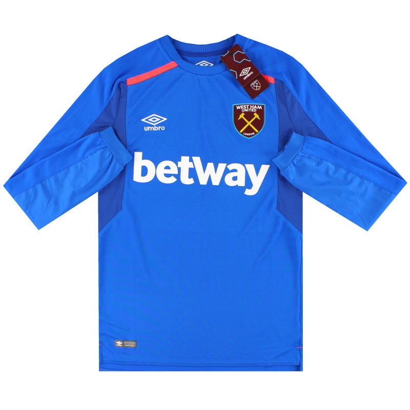 2017-18 West Ham Umbro Torwarttrikot *m. Etikett* S