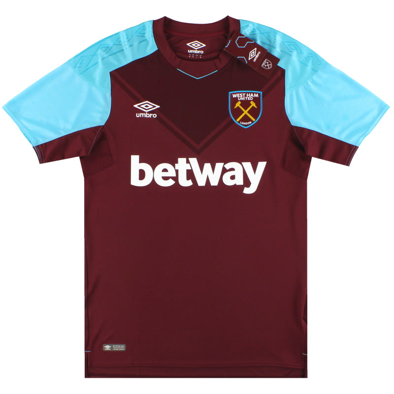 2017-18 West Ham Umbro Heimtrikot *m. Etiketten* L