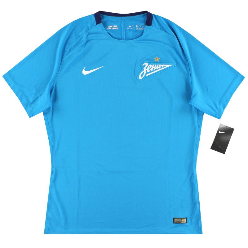 2017-18 Zenit St. Petersburg Nike Heimtrikot *m. Etiketten* XL