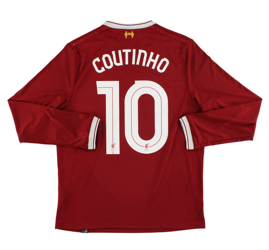 2017-18 Liverpool New Balance '125 Years' Home Shirt Coutinho #10 L/S