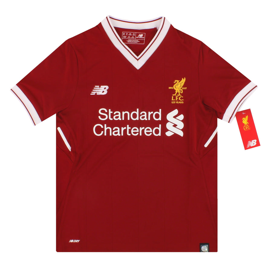 2017-18 Liverpool New Balance '125 Jahre' Heimtrikot *m.Etiketten* Jungen M.