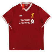 2017-18 Liverpool New Balance "125 Jahre" Heimtrikot *mit Etiketten* XL