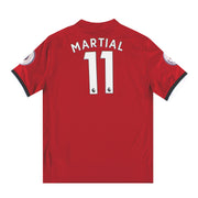 2017-18 Manchester United adidas Home Shirt Martial #11 L.Boys
