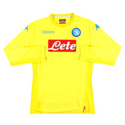 2017-18 Napoli Kappa Auswärtstrikot Langarm XXL