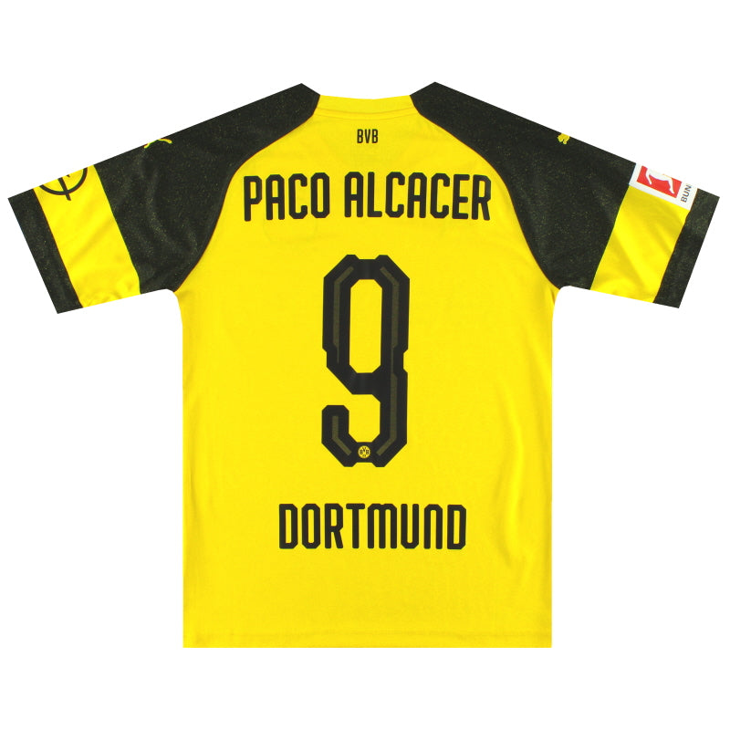 2018-19 Dortmund Puma Heimtrikot Paco Alcacer #9 *Neuwertig* S