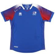 2018-19 Island Errea Heimtrikot *m/Etiketten* L