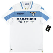 2018-19 Lazio Macron Auswärtstrikot *mit Etiketten* S