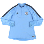 2018-19 Manchester City Nike Player Issue 1/4 Zip Trainingsoberteil 'HS' M