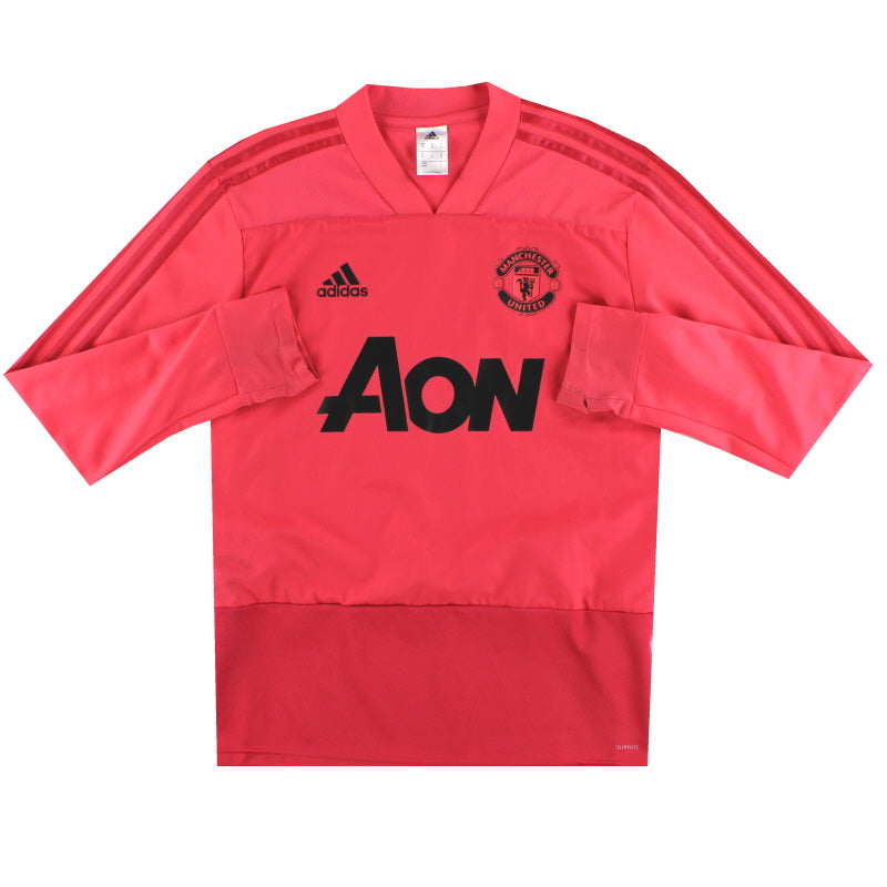 2018-19 Manchester United adidas Trainings-Oberteil Spielerversion M